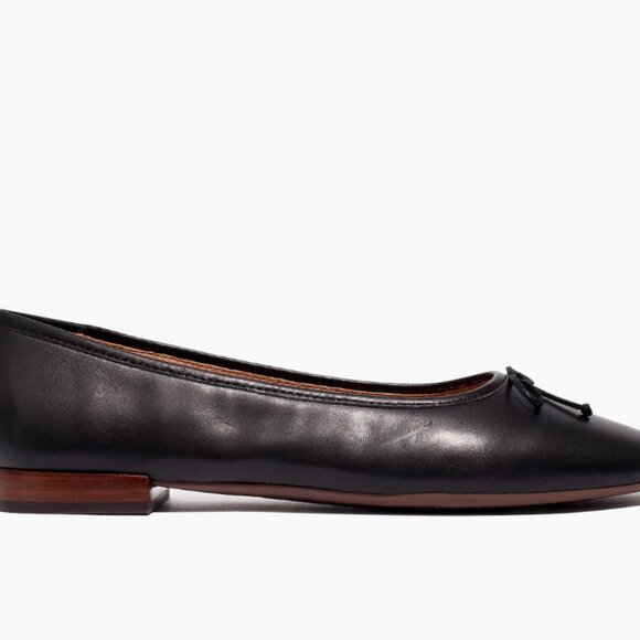 Madewell Adelle Ballet Flat in Leather - Picture 2 of 10